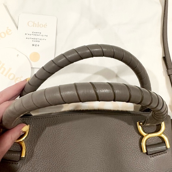 Chloé Marcie Double Carry - Cashmere Gray - Picture 5 of 9